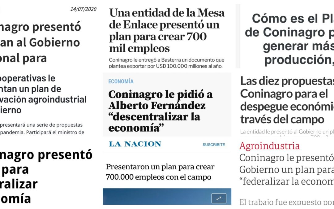 EL PLAN CONINAGRODecálogo de propuestas para la reconstrucción económica y socioproductiva del país