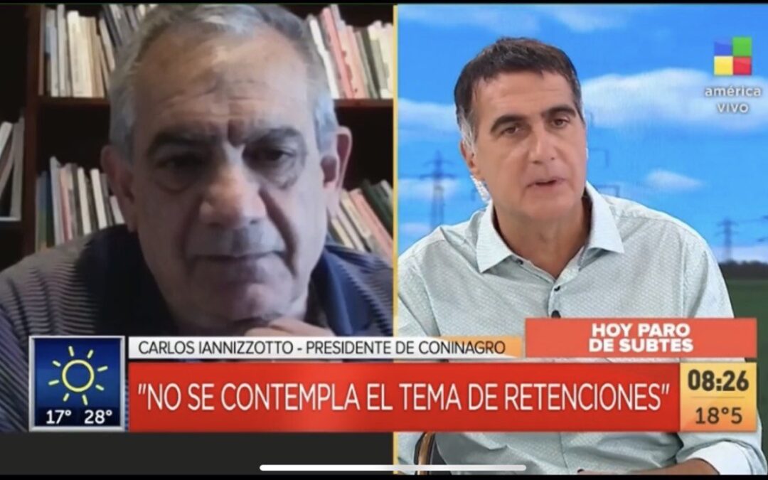 [PRENSA] Carlos Iannizzotto: “En un contexto inflacionario no se desbloquean los precios subiendo retenciones”VIDEO: Nota en América TV