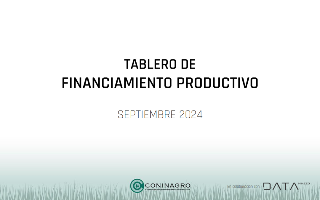 Tablero de Financiamiento Productivo